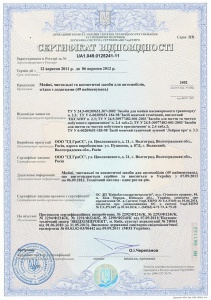 Сертифікат відповідности