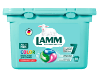 Средство для стирки жидкое в капсулах "Lamm Color"  (20шт)