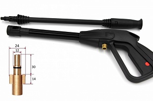 Комплект MG 02 (пистолет + струйная трубка,вход гайка М14*1,5)