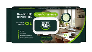 Master FRESH Полотенца влажные очищающие универсальные хозяйственные 60шт