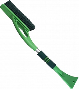 Щетка для снега со скребком Li-Sa поролоновая ручка, салатово-зеленая 42см LS201/2