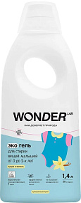 WONDER LAB Экогель для стирки вещей малышей от 0 до 2-х лет (пудра и ваниль) 1,4 л