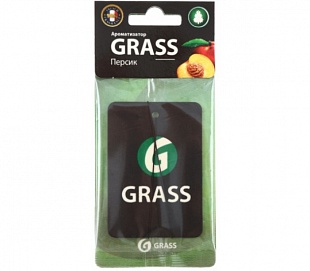 Картонный ароматизатор GRASS персик