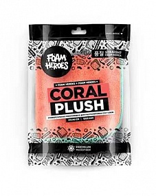 Foam Heroes Coral Plush универсальная микрофибра для располировки составов 40х40см 1200г/м2 