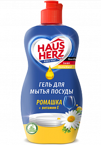 Средство для мытья посуды Haus Herz ромашка + витамин Е 450мл