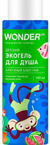 WONDER LAB Детский экогель для душа (арбузный бабл-гам) 0,38 л
