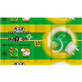  Nadzor Пластины от комаров без запаха по 10шт/упак 