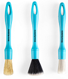 Shine Systems Detail Brush Kit - набор профессиональных кистей для автомобиля 3шт/уп