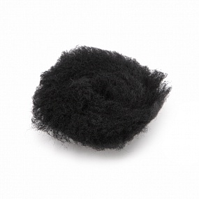 Shine Systems Black Wool Pad - полировальный круг из черного меха, 75 мм
