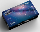 mediOk Перчатки NITRILE черные неопудренные, Space  Размер XL (50пар/уп)