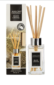 Ароматизатор AREON с палочками  85ml BLACK CRYSTAL	 нов. диз.