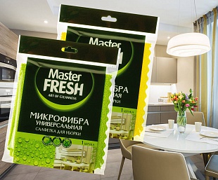 Master FRESH МИКРОФИБРА универсальная (30*30см),  1шт