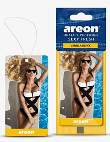 Ароматизатор AREON SEX DRIVE  Vanilla Black / Ванила Блэк
